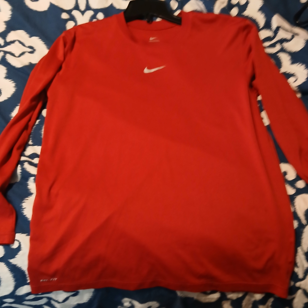 Nike Red Long Sleeve Shirt
